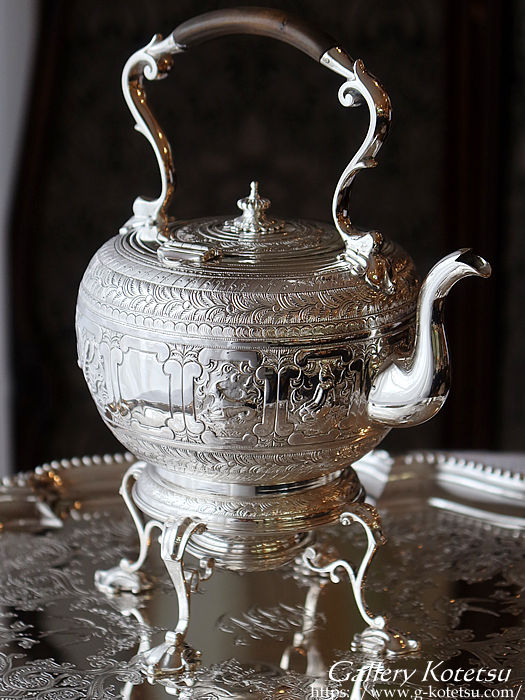 AeB[NVo[@eB[Pg antique silver tea kettle