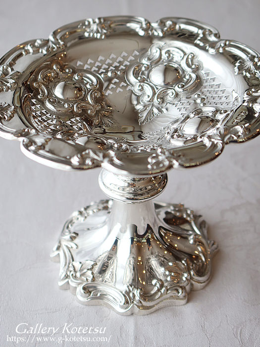 AeB[NVo[ antique silver dessert stand