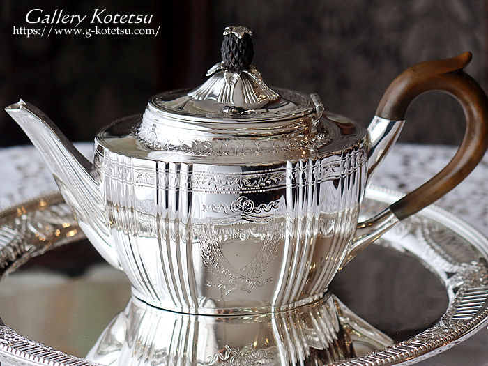 antique silver tea pot AeB[NVo[@eB[|bg