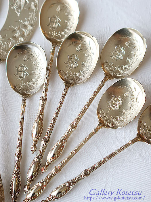 Xv[ antiquesilver icecreamspoon