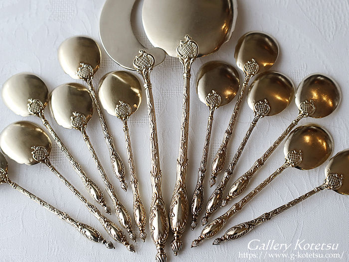 Xv[ antiquesilver icecreamspoon