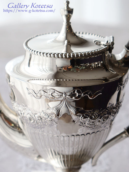 p sterling siver AeB[NVo[@eB[Zbg antique silver tea set