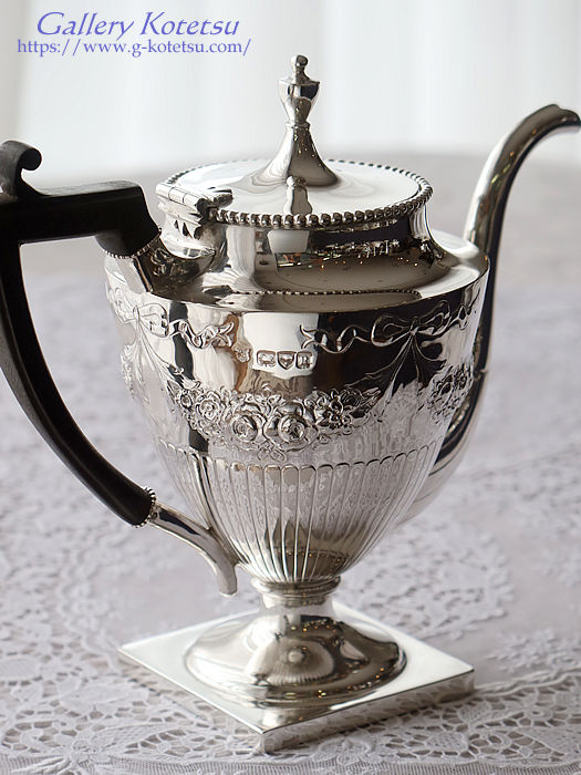 p sterling siver AeB[NVo[@eB[Zbg antique silver tea set