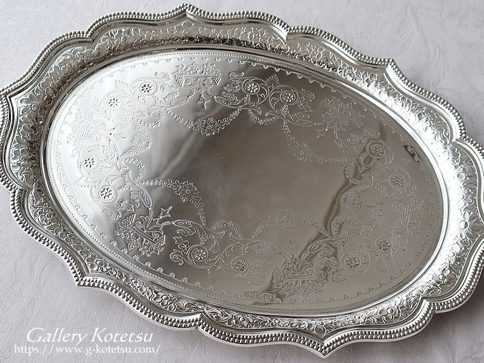 AeB[NVo[@eB[g[ antique silver tea tray