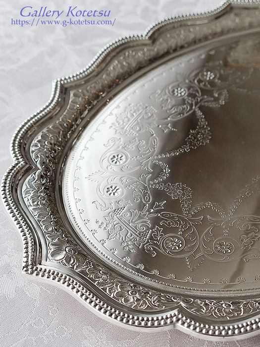 AeB[NVo[@eB[g[ antique silver tea tray