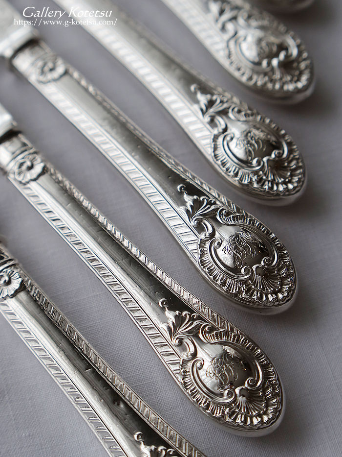 p sterling siver antique silver dessert cutlery