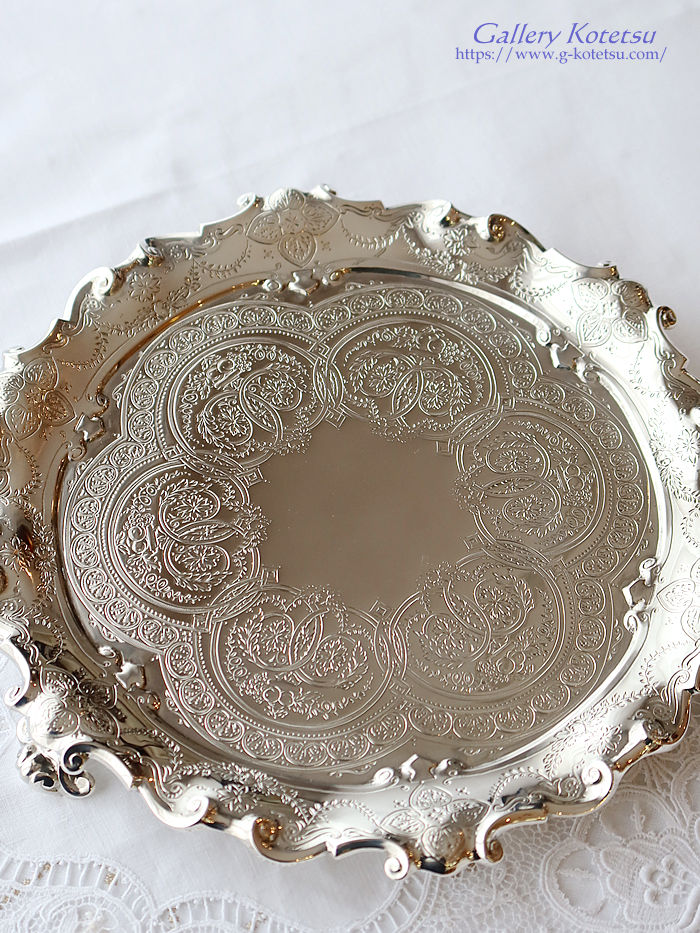 AeB[NVo[@eB[g[ antique silver tea tray