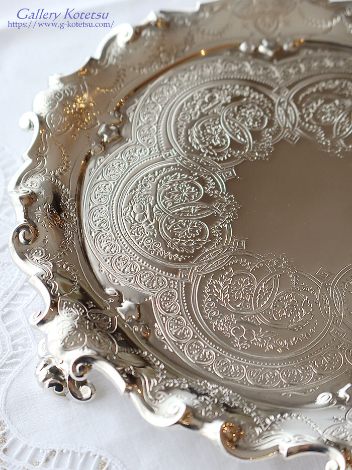 AeB[NVo[@eB[g[ antique silver tea tray