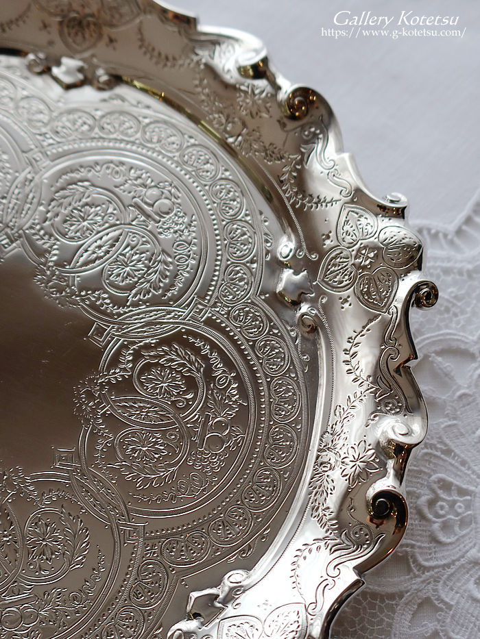 AeB[NVo[@eB[g[ antique silver tea tray