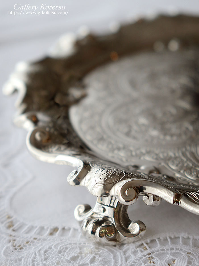 AeB[NVo[@eB[g[ antique silver tea tray