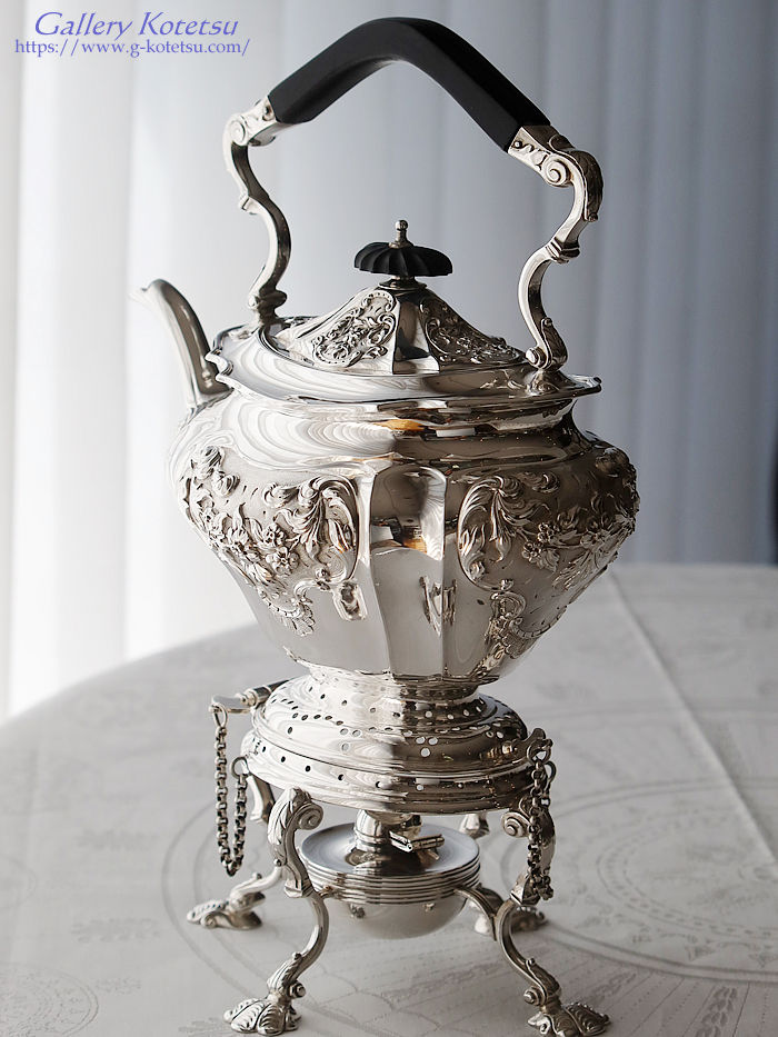 �e�B�[�P�g���@�A���e�B�[�N�V���o�[ tea kettle antique silver