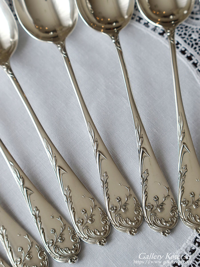 AeB[NVo[@fU[gXv[tH[N antique silver dessert spoon&fork