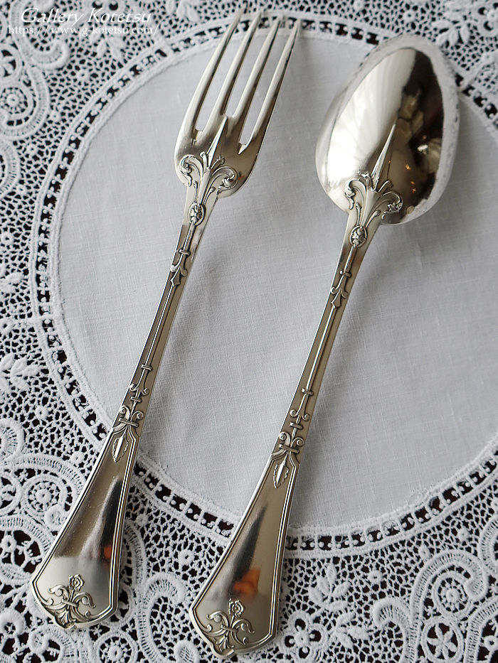 AeB[NVo[@e[uJg[ antique silver table cutlery 