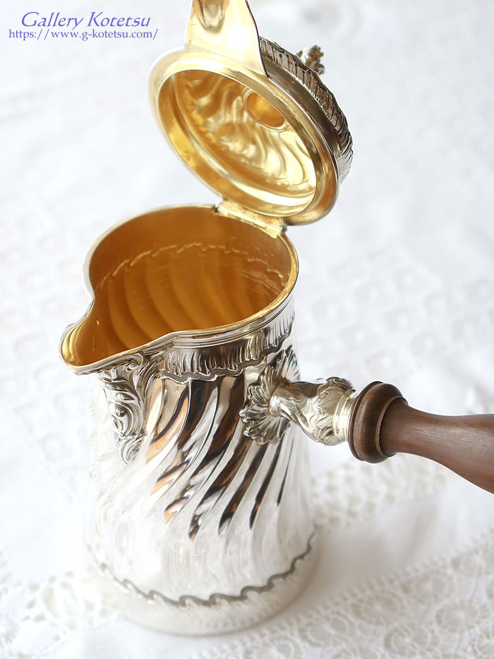 AeB[NVo[@`R[g|bg antique silver chocolate pot