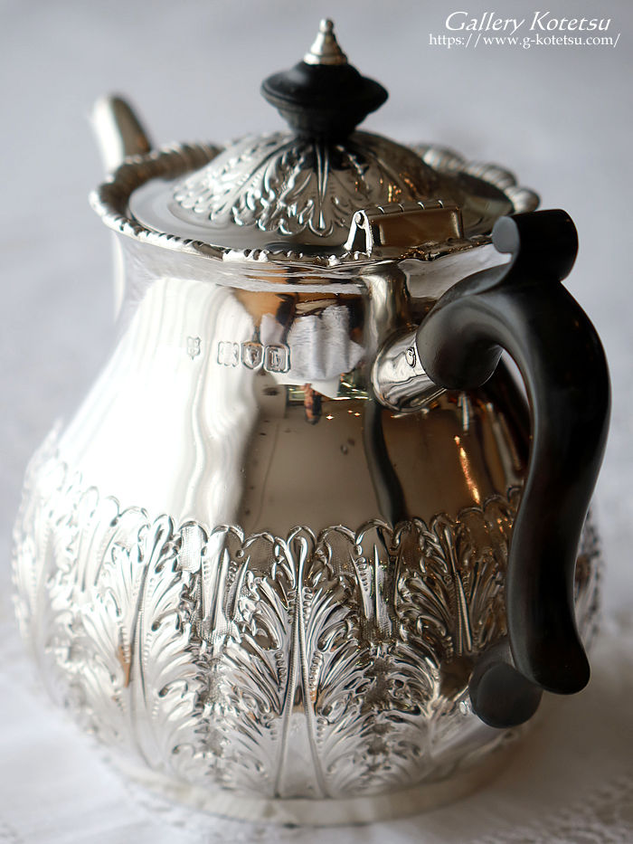 p sterling siver antique silver tea pot AeB[NVo[@eB[|bg