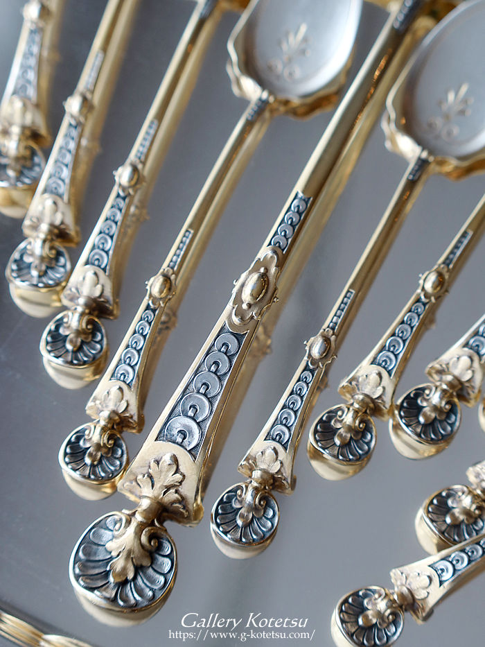 sterling siver  fU[gXv[ antiquesilver dessert spoon