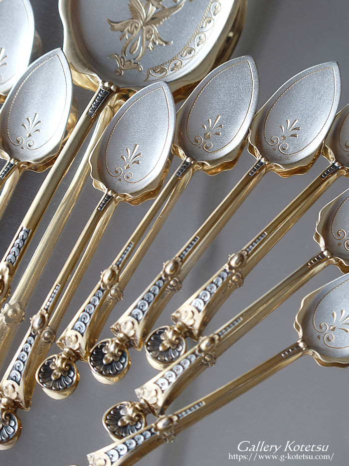 sterling siver  fU[gXv[ antiquesilver dessert spoon