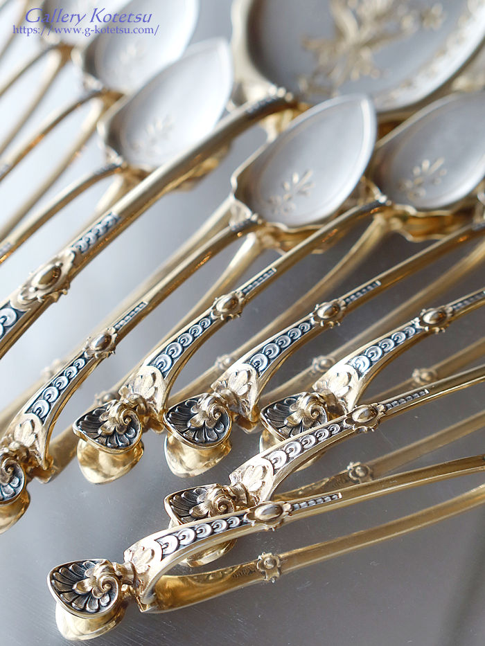 sterling siver  fU[gXv[ antiquesilver dessert spoon