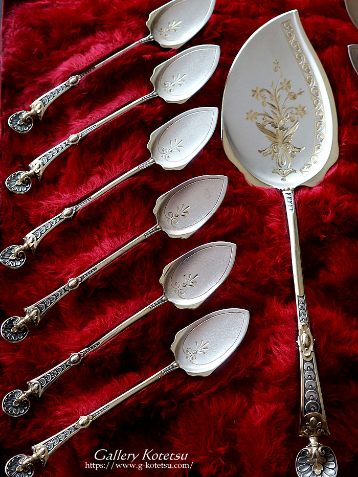 sterling siver  fU[gXv[ antiquesilver dessert spoon