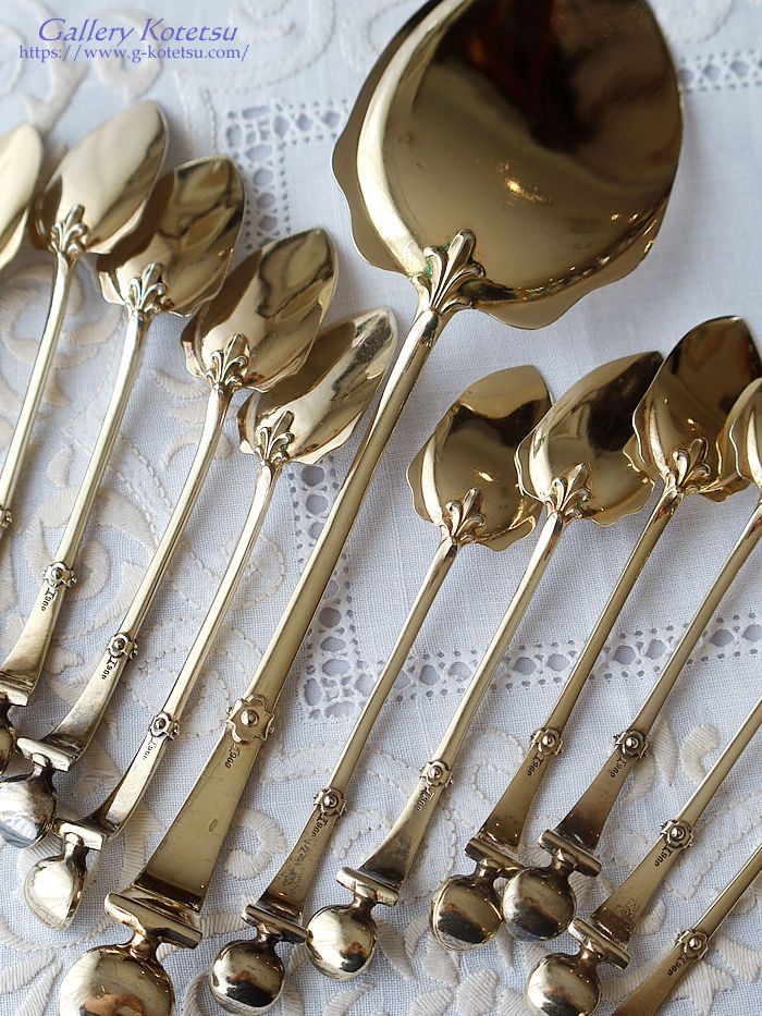 sterling siver  fU[gXv[ antiquesilver dessert spoon