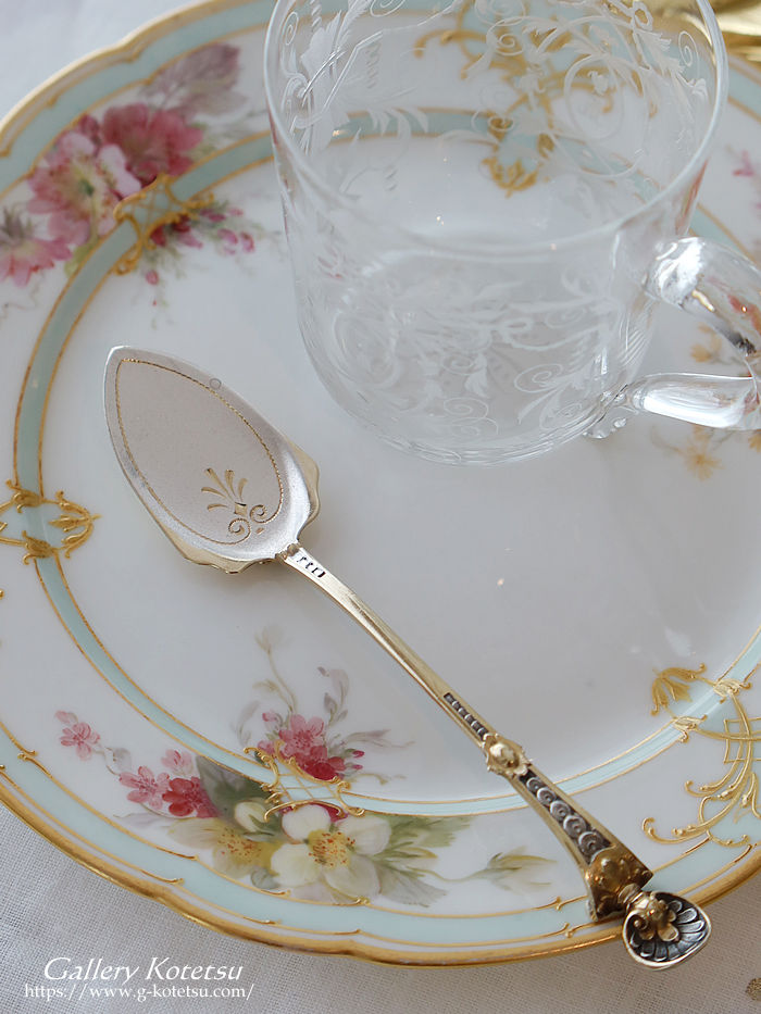 sterling siver  fU[gXv[ antiquesilver dessert spoon