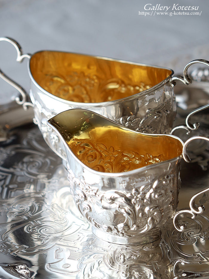 p sterling siver AeB[NVo[@eB[Zbg antique silver tea set
