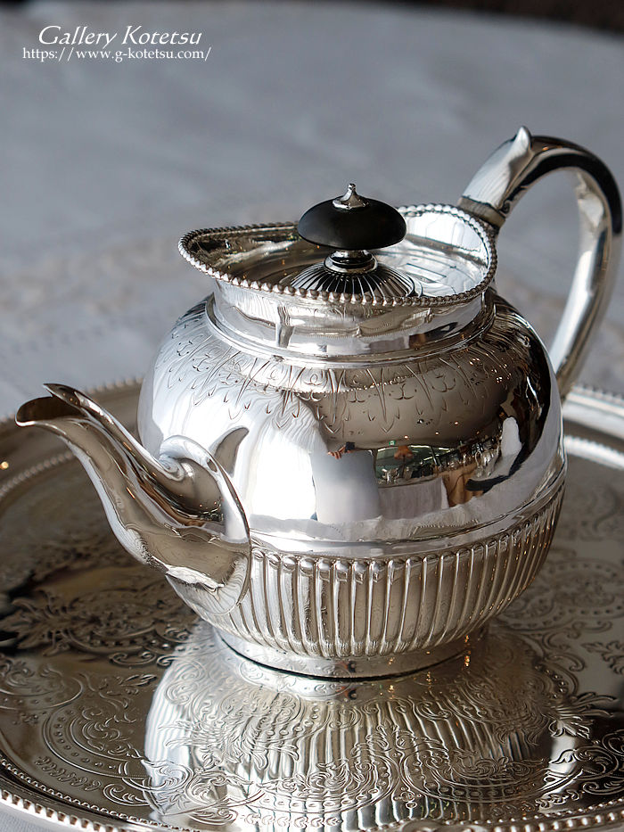 p sterling siver antique silver tea pot AeB[NVo[@eB[|bg