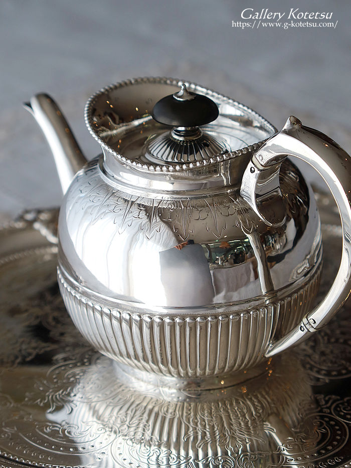 p sterling siver antique silver tea pot AeB[NVo[@eB[|bg