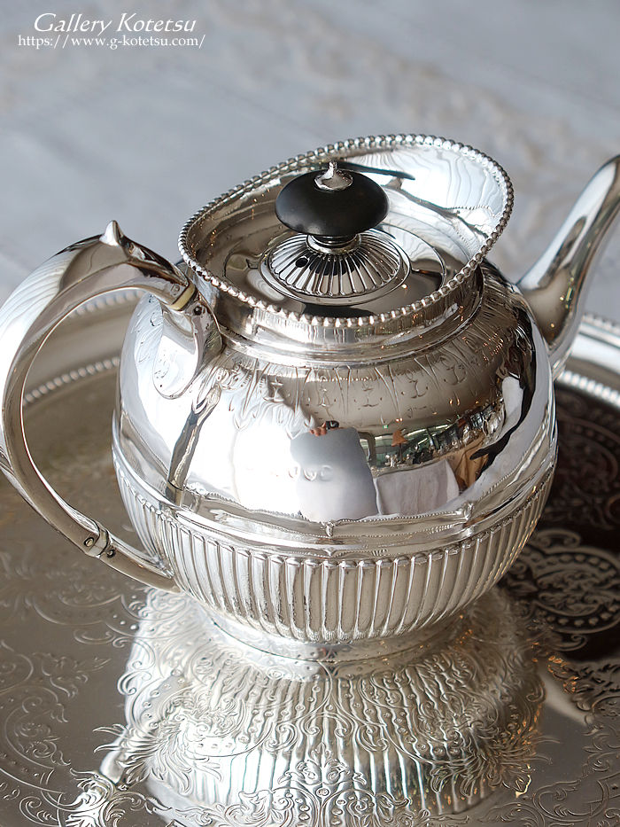 p sterling siver antique silver tea pot AeB[NVo[@eB[|bg