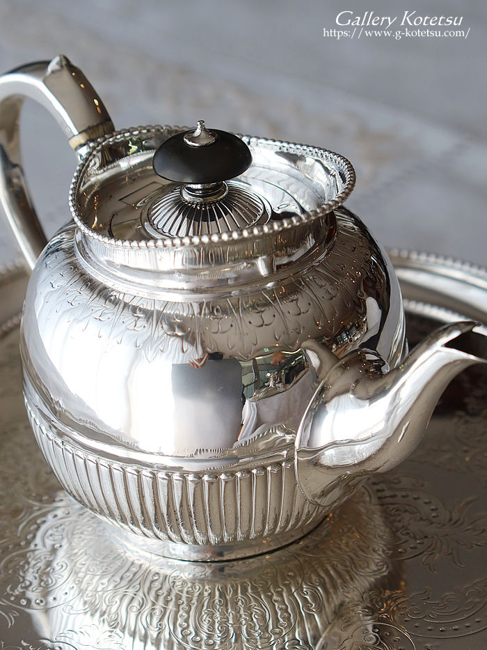p sterling siver antique silver tea pot AeB[NVo[@eB[|bg