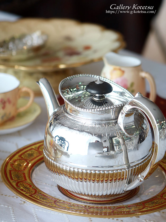 p sterling siver antique silver tea pot AeB[NVo[@eB[|bg