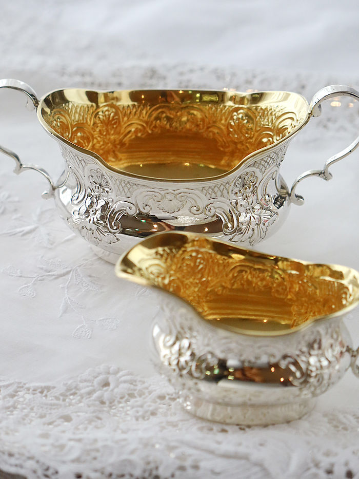 p sterling siver AeB[NVo[@eB[Zbg antique silver tea set