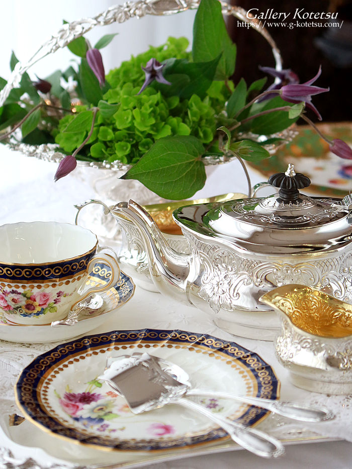 p sterling siver AeB[NVo[@eB[Zbg antique silver tea set