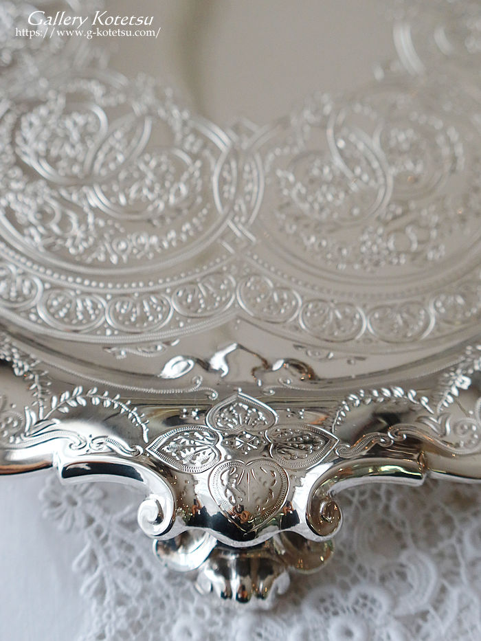 p sterling siver AeB[NVo[@T@ antique silver salver