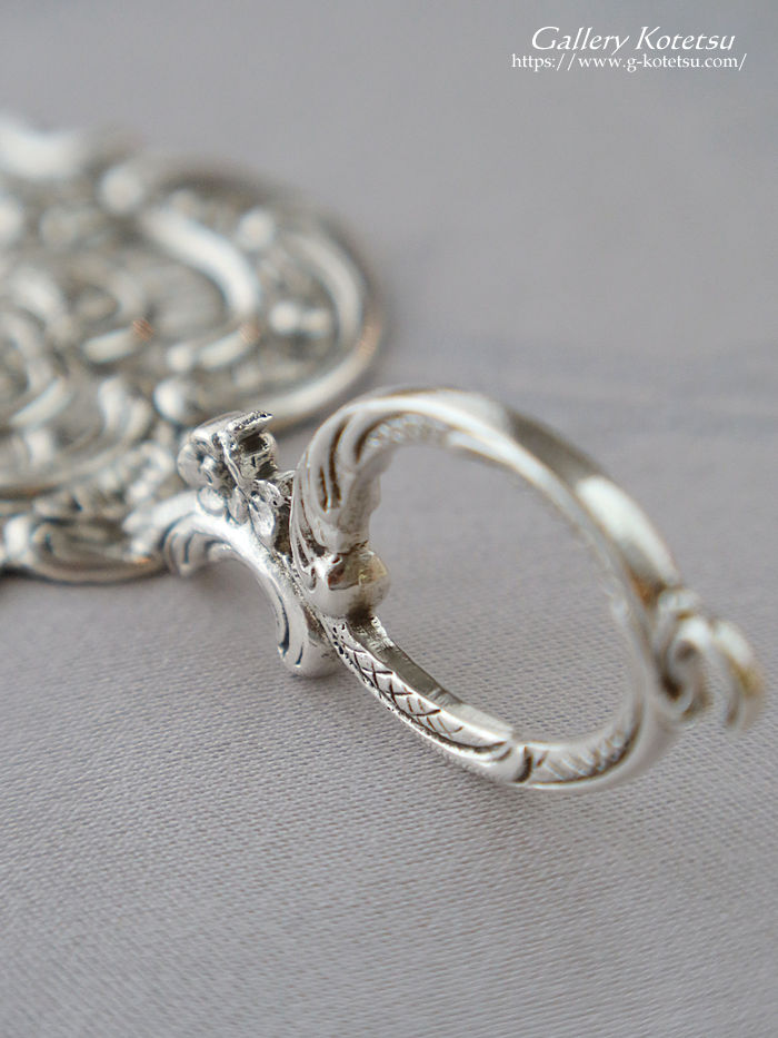 �A���e�B�[�N�V���o�[ antique silver agate handle cutlery