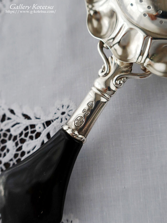 �A���e�B�[�N�V���o�[ antique silver agate handle cutlery