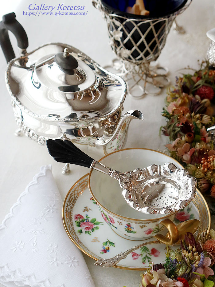 �A���e�B�[�N�V���o�[ antique silver agate handle cutlery