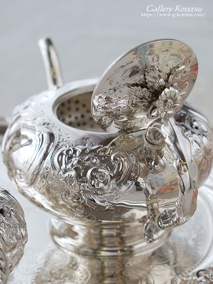 �p����� sterling siver �A���e�B�[�N�V���o�[�@�e�B�[�Z�b�g antique silver tea set