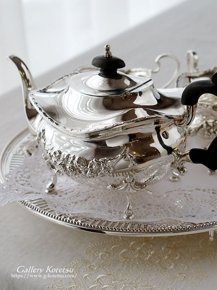�p����� sterling siver �A���e�B�[�N�V���o�[�@�e�B�[�Z�b�g antique silver tea set