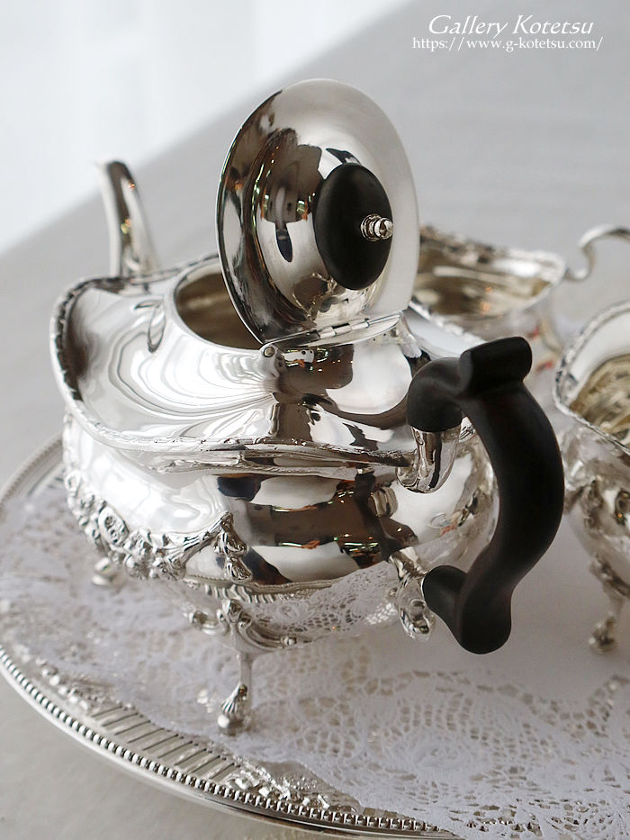 �p����� sterling siver �A���e�B�[�N�V���o�[�@�e�B�[�Z�b�g antique silver tea set