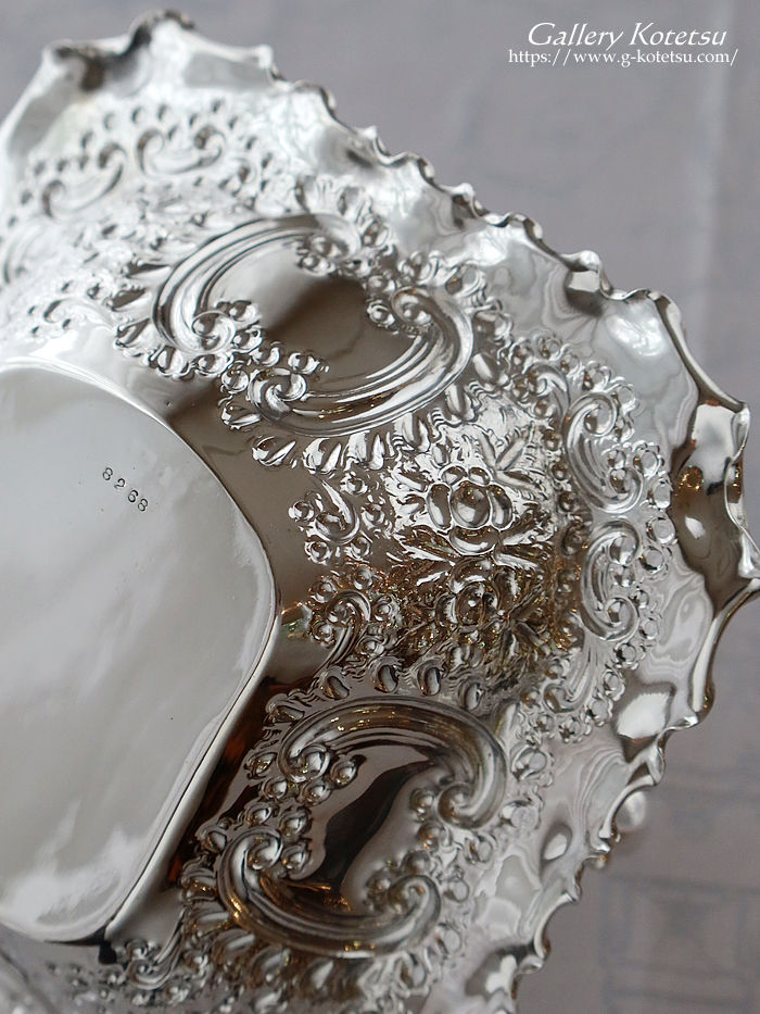 �p����� sterling siver antique silver basket �A���e�B�[�N�V���o�[�@�o�X�P�b�g