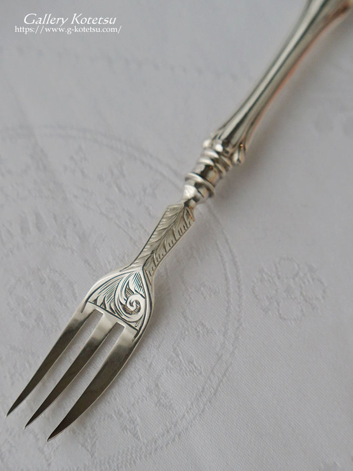 �A���e�B�[�N�V���o�[ antique silver caddy spoon