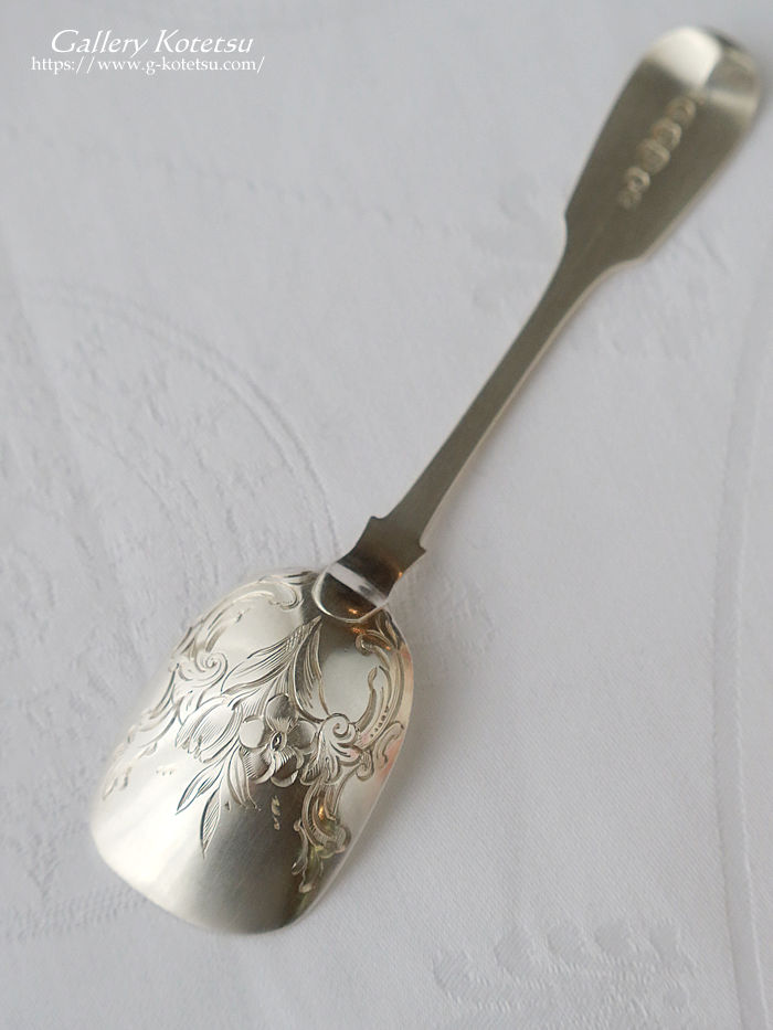 �A���e�B�[�N�V���o�[ antique silver caddy spoon