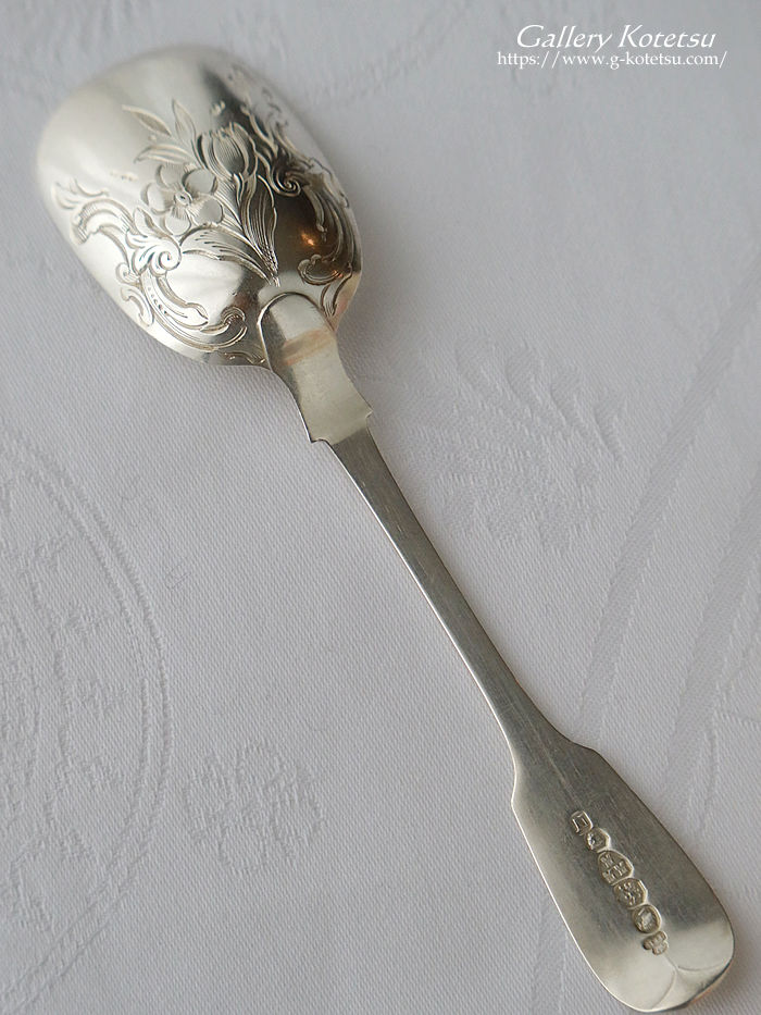 �A���e�B�[�N�V���o�[ antique silver caddy spoon