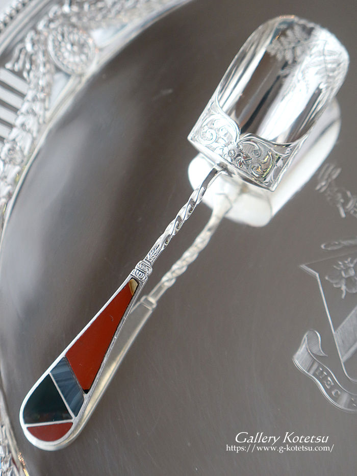 �A���e�B�[�N�V���o�[�@�L���f�B�X�v�[���@antique silver caddy spoon