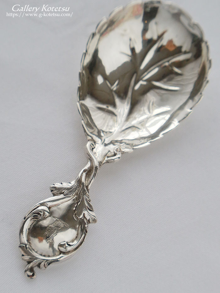 �A���e�B�[�N�V���o�[ antique silver caddy spoon