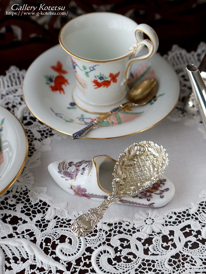 �A���e�B�[�N�V���o�[ antique silver caddy spoon