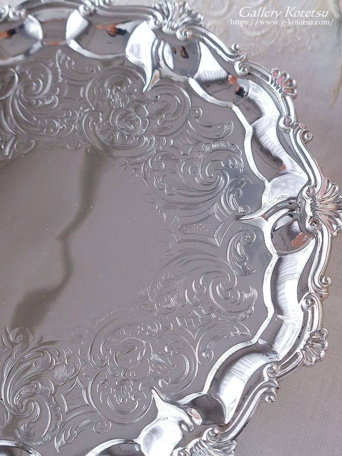 antique silver salver �A���e�B�[�N�V���o�[�@�T�����@