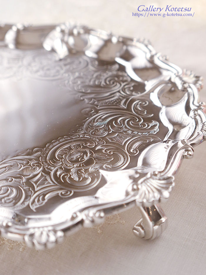 antique silver salver �A���e�B�[�N�V���o�[�@�T�����@