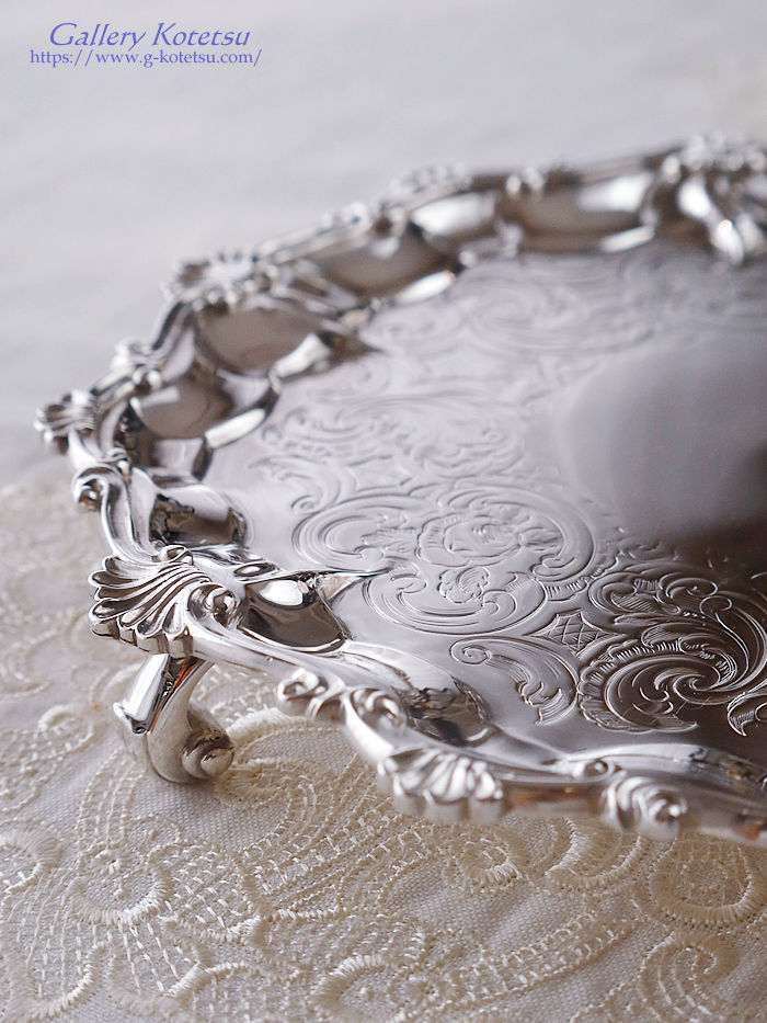 antique silver salver �A���e�B�[�N�V���o�[�@�T�����@